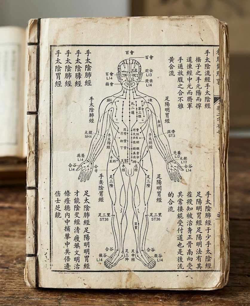 Mapa de meridianos y puntos de acupuntura del cuerpo humano – Medicina Tradicional China